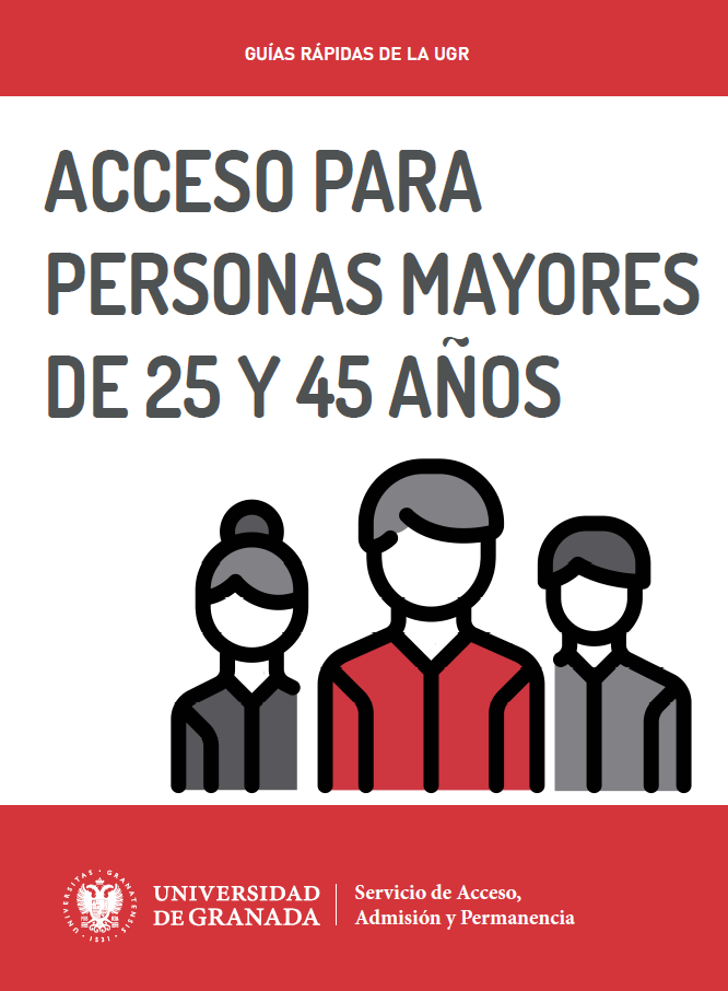 Portada Guía Acceso mayores de 25 y 45 años